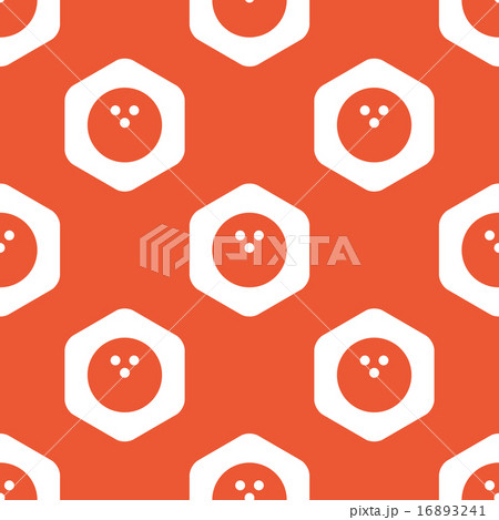 Orange hexagon bowling pattern 16893241