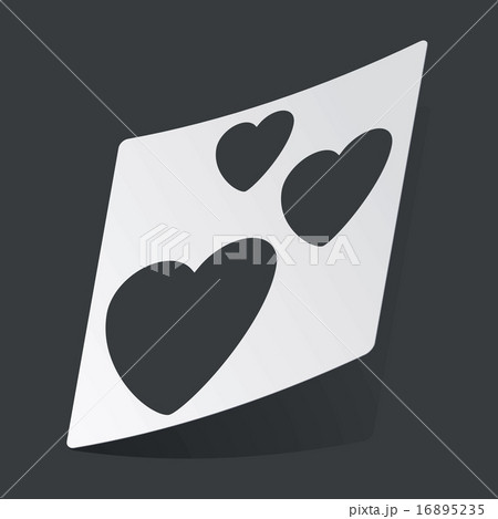 Monochrome love sticker Monochrome love sticker 16895235