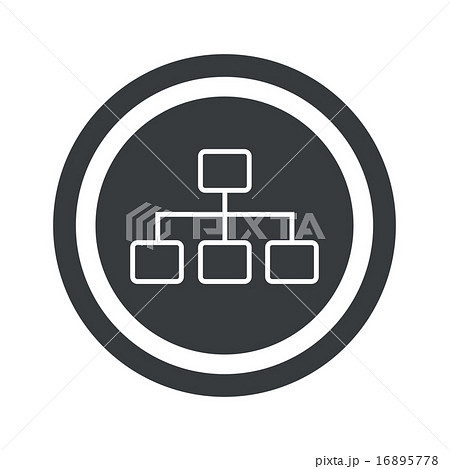 Round black scheme sign 16895778