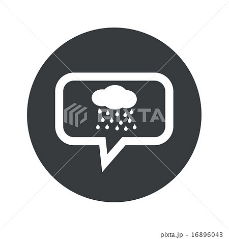 Round rain dialog icon Round rain dialog icon 16896043