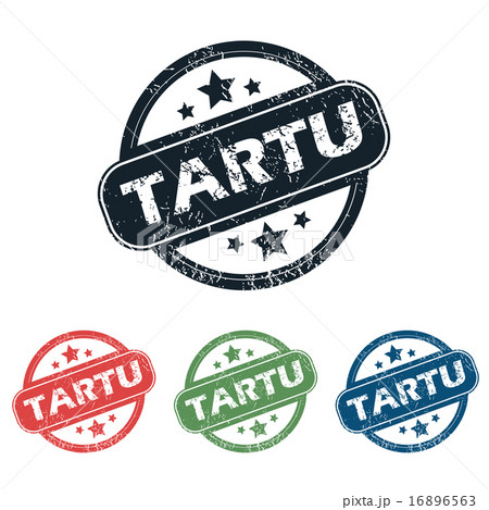 Round Tartu city stamp set 16896563