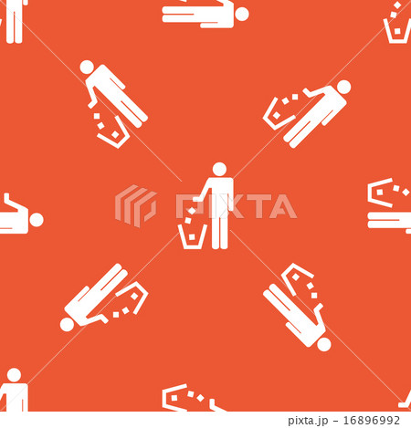 Orange recycling pattern 16896992