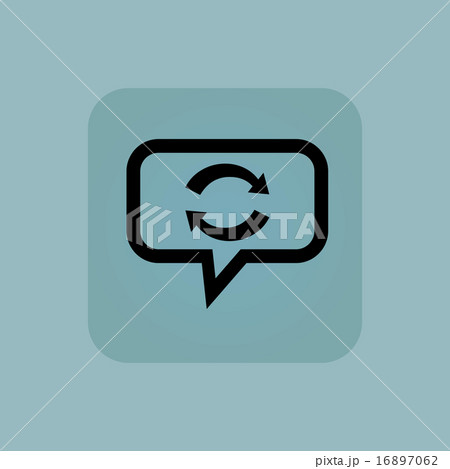 Pale blue exchange message icon 16897062