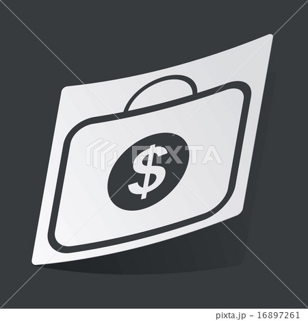 Monochrome dollar bag sticker Monochrome dollar bag sticker 16897261