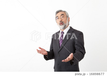 語るシニアのビジネスマン 16898677