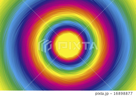背景素材壁紙,カラフル,虹,虹色,レインボー,七色,渦巻き,スパイラル,ラテン,エスニック,螺旋,輪 16898877