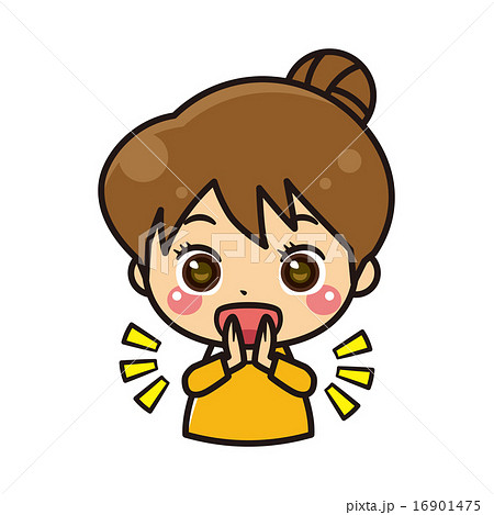 拍手をする女性【コミカル・シリーズ】 16901475