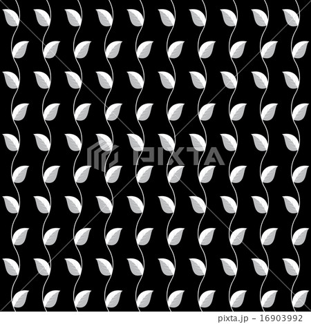 Seamless  pattern grey leaves for background 16903992