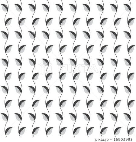 Seamless  pattern grey-and-white leaves 16903993