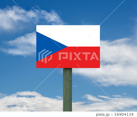 flag on sky flag on sky 16904139