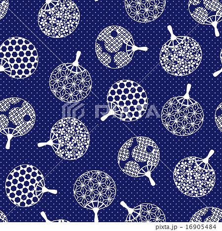 ウチワ柄 16905484