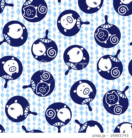 ウチワ柄 16905743