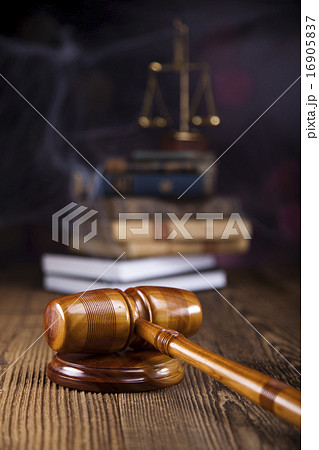 Judges wooden gavel, ambient light vivid theme 16905837