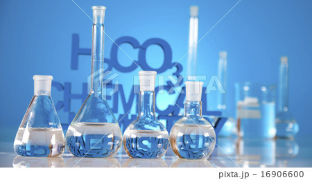 Laboratory glassware, bright modern chemical  16906600