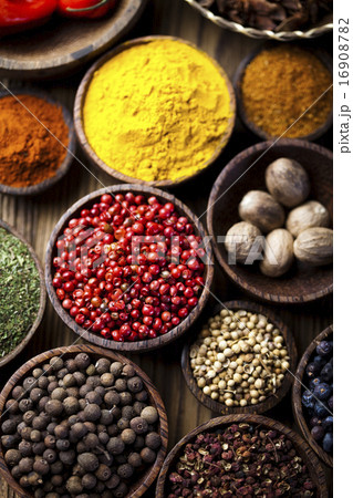 Spices and herbs, orintal cuisine vivid theme 16908782