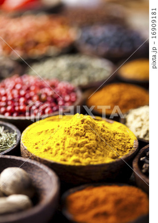 Spices, Cooking ingredient, orintal cuisine vivid Spices, Cooking ingredient, orintal cuisine vivid 16909181