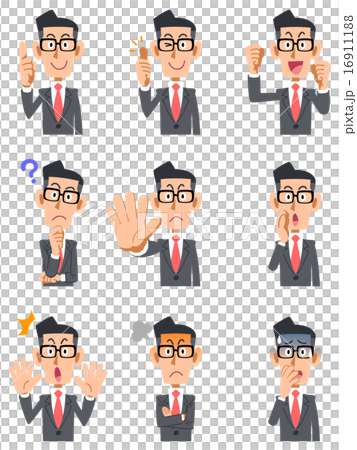 男性，商人，受薪工人，員工，手勢，面部表情，公司，情感，變化 16911188