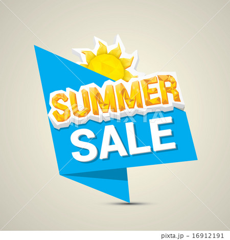 vector summer sale label or sticker 16912191