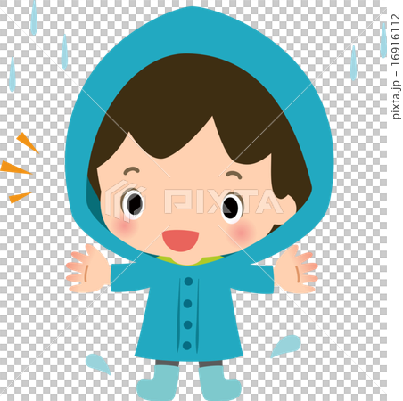 レインコートを着た男の子 レインコートを着た男の子 16916112