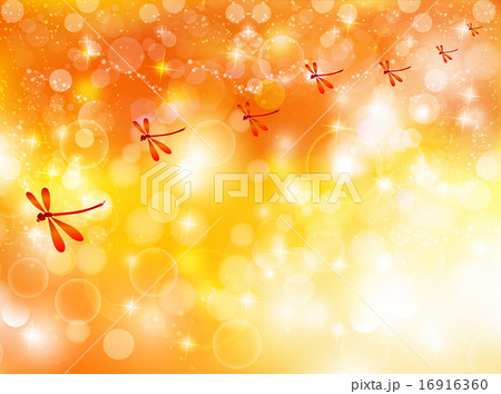 赤とんぼ 秋 背景 のイラスト素材