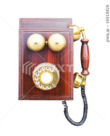 Antique wooden telephone 16918826