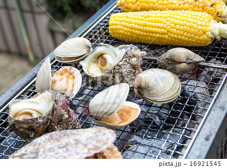 海産物の炭焼き 16921545