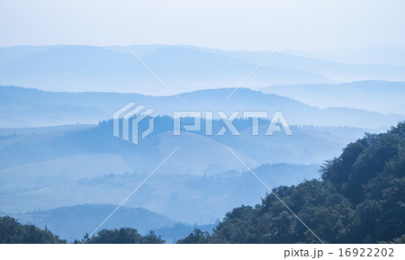 Foggy landscape in the Ukrainian Carpathians Foggy landscape in the Ukrainian Carpathians 16922202