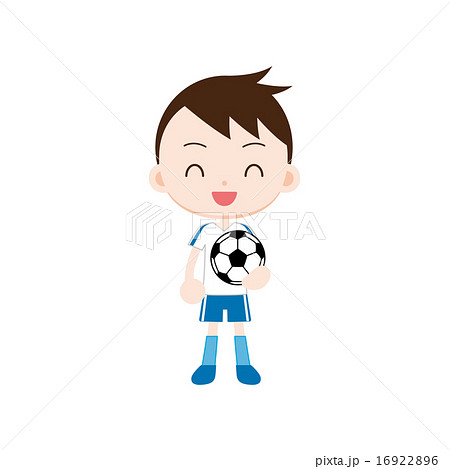 サッカーボールを持った少年 16922896