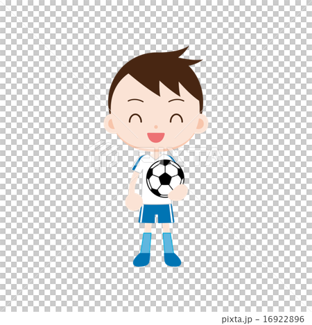 サッカーボールを持った少年 16922896