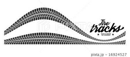 Tire tracks Tire tracks 16924527