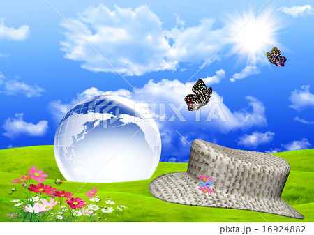 Globe model in the field Globe model in the field 16924882