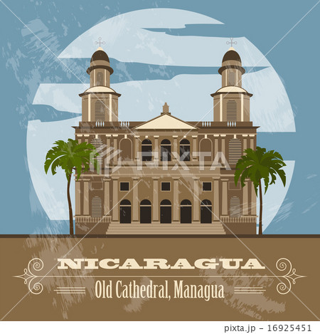 Nicaragua  landmarks. Retro styled image. Nicaragua  landmarks. Retro styled image. 16925451