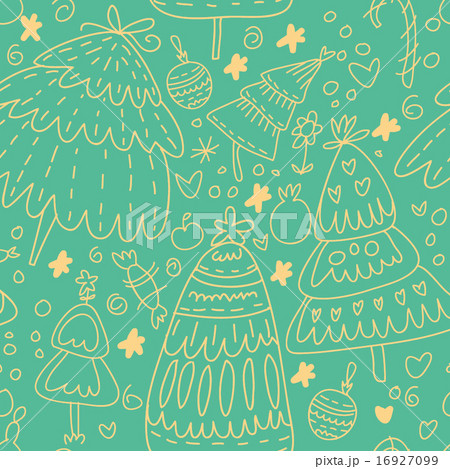 Cute seamless pattern with Christmas elements Cute seamless pattern with Christmas elements 16927099