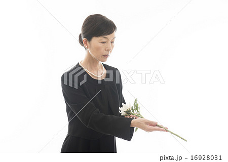 喪服の女性 16928031