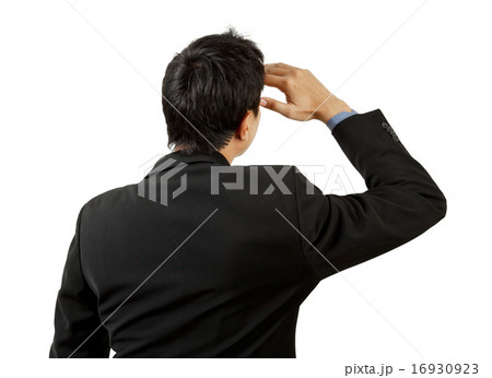 back of businessman looking 16930923