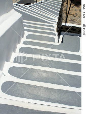 Unique steps in Oia, Santorini 16931490