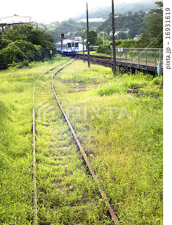 鉄道引き込み線の写真素材