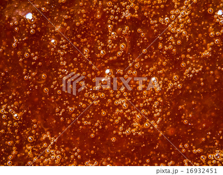 Texture is boiling yellow apricot jam 16932451
