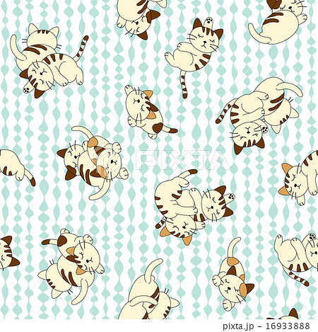 眠るネコをパターンに 眠るネコをパターンに 16933888