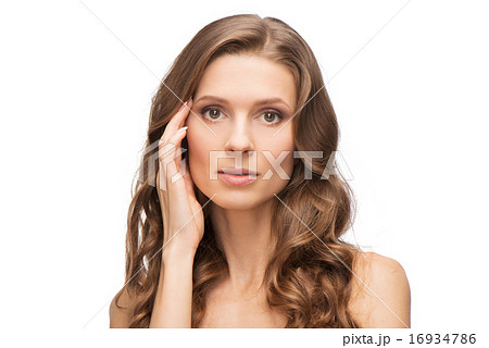 Close-up portrait of beauty woman skin care Close-up portrait of beauty woman skin care 16934786