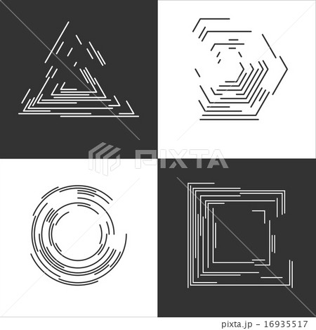 collection of trendy hand drawn retro bursting design elements 16935517