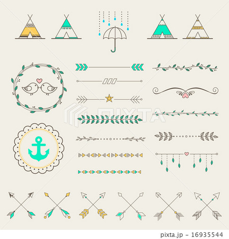 Hipster sketch retro design. Paster color Hipster sketch retro design. Paster color 16935544