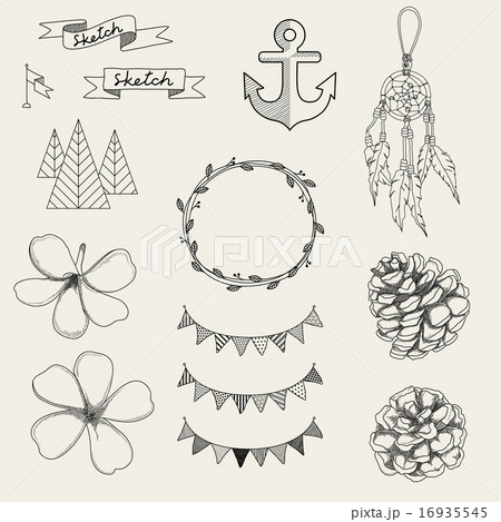 Hipster sketch retro design. Hand written Hipster sketch retro design. Hand written 16935545