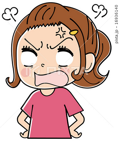 女性　表情 16936140