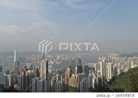 Victoria Harbour, Hong Kong, shot from the Peak. 16939858