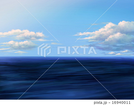 大海原イラスト　朝 16940011