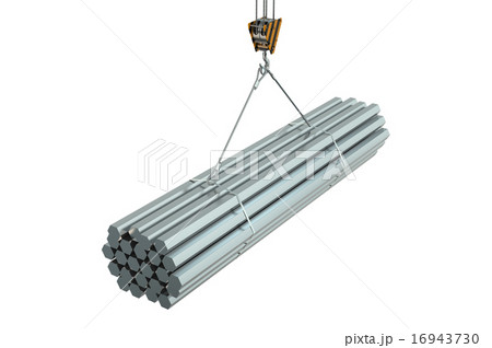 Crane hook with rolled metal hexagon bars Crane hook with rolled metal hexagon bars 16943730