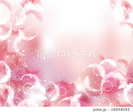 羽根 キラキラ 背景のイラスト素材