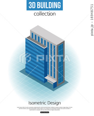 3d isometric tall building icon for map building and city constucting. Real estate concept. 3d isometric tall building icon for map building and city constucting. Real estate concept. 16948751