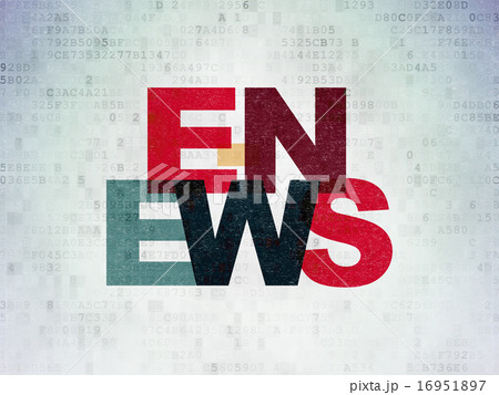 News concept: E-news on Digital Paper background 16951897